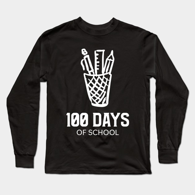 100 days of school Long Sleeve T-Shirt by Hunter_c4 "Click here to uncover more designs"